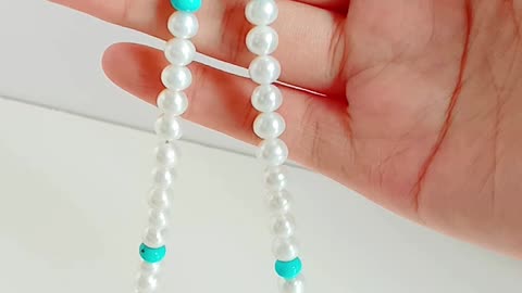 Natural turquoise roundle beads pearl beads gemstone necklace full strand 16inch Unique Gifts06