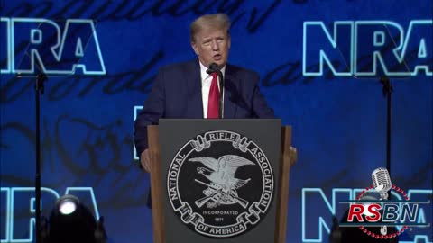 President Trump Speaks at 2022 NRA Convention.