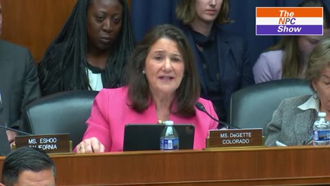 Diana DeGette a Democrat from Colorado grilling the CEO of TikTok