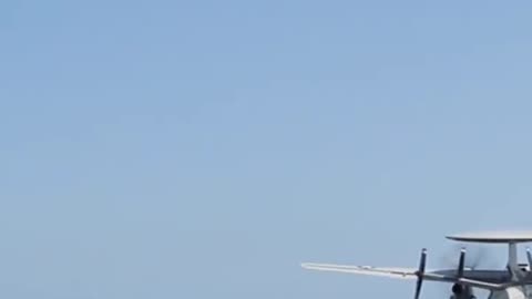 E-2D Hawkeye departing the USS Gerald Ford