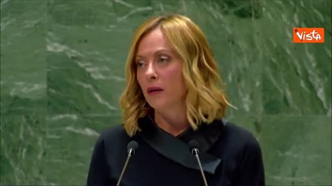 Lady Aspen Merdoni detta Giorgia alla 79ma Assemblea Generale dell'ONU-DISCORSO INTEGRALE a New York all'ONU alla 79ma Assemblea Generale delle Nazioni Unite(UNGA) che si svolge dal 24 settembre al 28 settembre2024