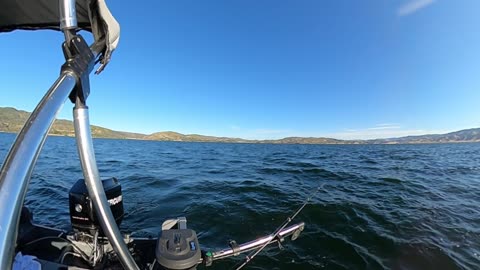 JUST STARTED TROLLING ON LAKE BERRYESSA!