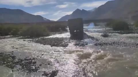 Indian Army Truck Convey At Beautiful Ladakh