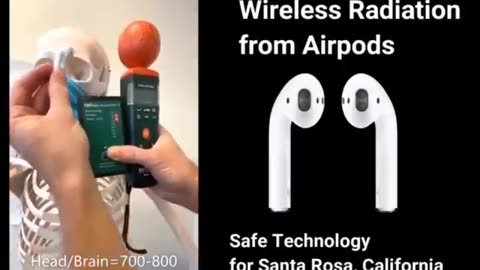 WIRELESS RADIATION THROUGH " AIRPODS"