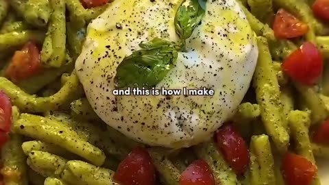 PASTA, PESTO E BURRATA - RECIPE IN DESCRIPTION