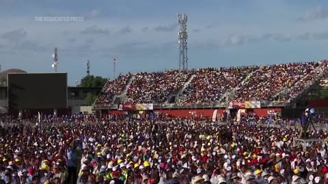 Pope Francis leads Sunday Mass in Papua New Guinea