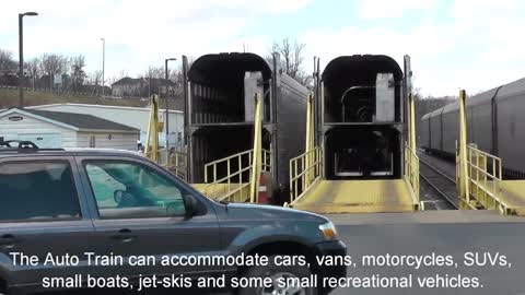 Amtrak Auto Train Loading and Leaving Lorton Virginia to Sanford, Florida | Railfan Rowan