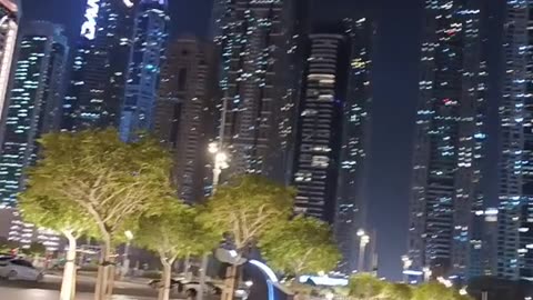 Dubai city Good video Night time enjoy