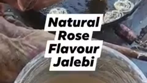 Natural Rose Flavour Jalebi