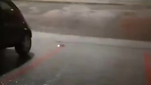 Storm, Strong rain in city, Brazil