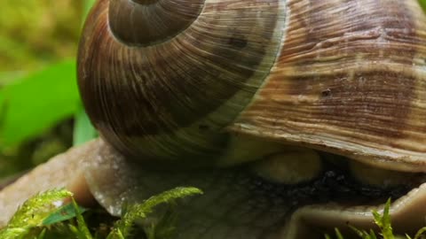 Snail slow motion Video