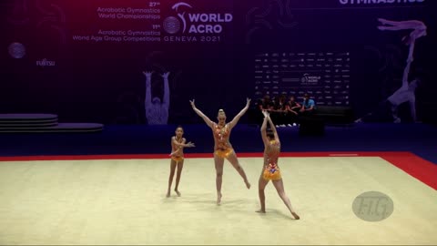 United States of America 2 (USA) - 2021 Acrobatic Worlds, Geneva (SUI) Balance Womens Group