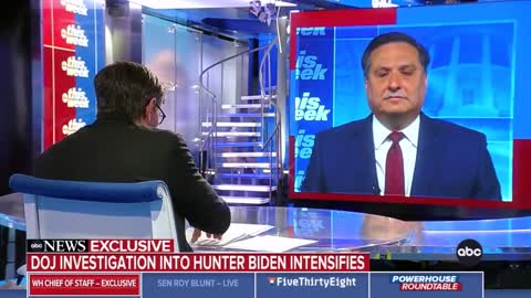 George Stephanopoulos Confronts Biden’s Chief of Staff About Deals Hunter Biden Had with Chinese Energy Company