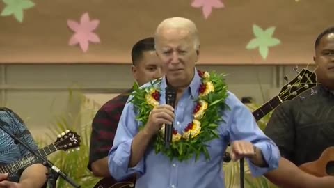 Biden compares the losses in Hawaii to his almost loss Corvette