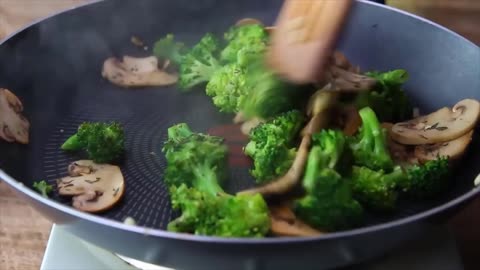 Mushroom Broccoli Quinoa Healthy One Dish Meal