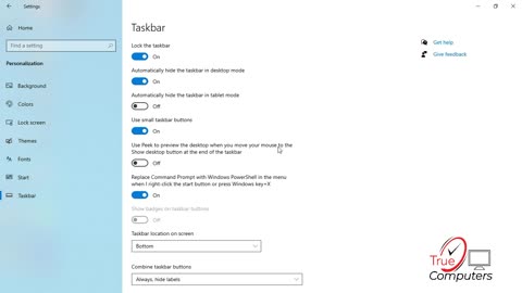 Taskbar Settings in Windows 10 | Audo Hide Taskbar in Windows