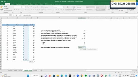 Excel Formulas for job interview (2022)