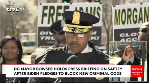 JUST IN- DC Mayor Holds Press Briefing On Public Safety After Biden Supports Blocking New Crime Law