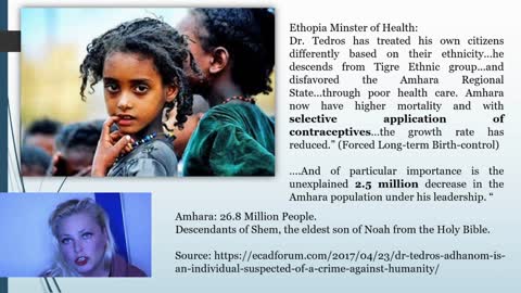 WHO Director-General Dr. Tedros is Suspected of Crimes Against Humanity