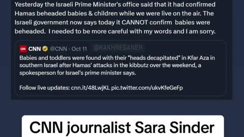 Decapitated babies, CNN reporter apologised for misinformation..