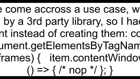 How to silence console output on an iframe