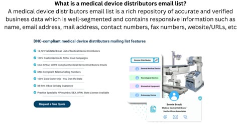 Best Medical Device Distributors Email List From Healthcare Mailing