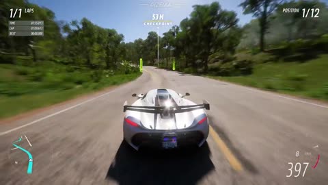 Forza horizon 5 Koenigsegg jesko race with full hd graphics high resolution max level settings