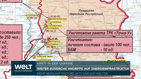 UKRAINE-KRIEG: Russische Angriffe auf Energieinfrastruktur - Blackout in Kiew befürchtet