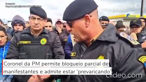 Coronel da PM-PR permite bloqueio parcial de manifestantes e admite estar ‘prevaricando’