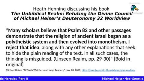 Michael Heiser Neo-Gnostic Heresies (Part 1)