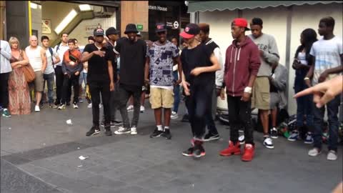 Crazy Street Dance Crew @ Oxford Circus, London (Part1)