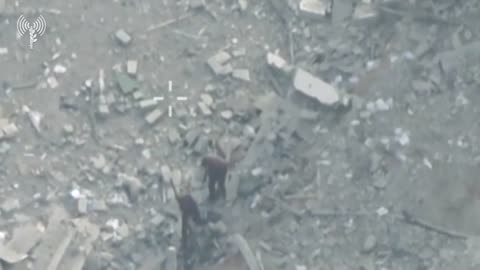 Footage released by the IDF shows a drone strike on a group of armed Hamas