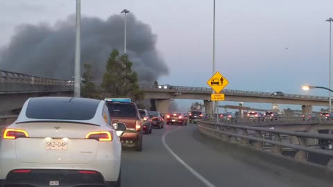 Fire in Richmond/Vancouver, Canada