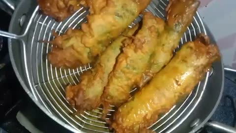 Palak roll recipe/Spinach spring roll recipe/Palak pakora recipe/Stuffed palak roll recipe