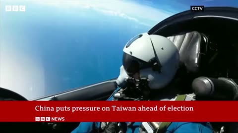 China puts pressure on Taiwan ahead of election | BBC News