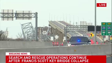 Search and rescue continue after Key Bridge collapses in Baltimore