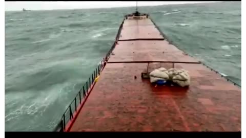 Ukrainian Cargo Ship Breaks in Half and Sinks