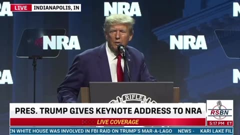 NRA | President Trump: I Hope You Gave Pence a Warm Approval