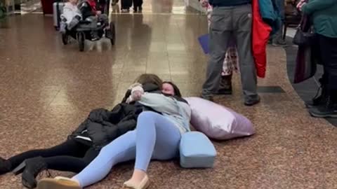 Airport Reunion Fail