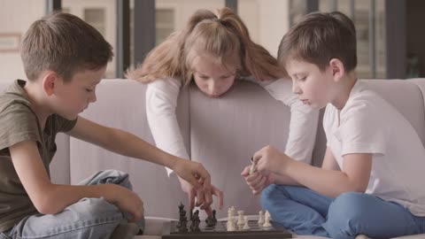 Children playing the game