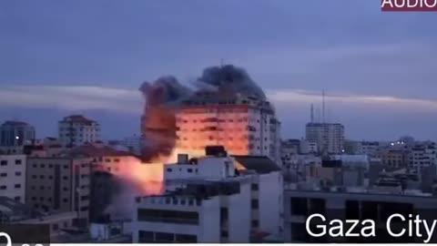 🌆 Israel Conflict | Israeli Airstrike Hits High-Rise Building in Gaza | Massive Explosion | RCF