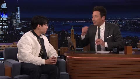 BTS' Jung Kook Talks New Single Going Platinum and Teaches Jimmy His "Standing Next to You" Dance