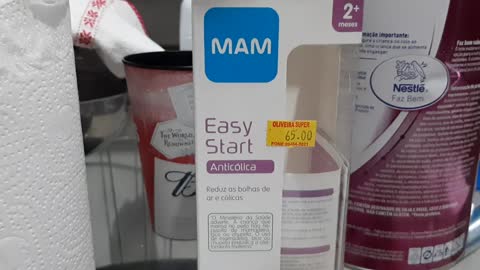 Mamadeira que desmonta - Mamadeira Easy Start Mam - Madeira anti refluxo