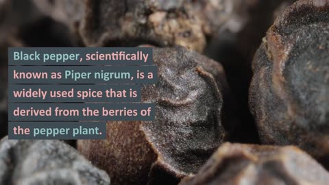 BLACK PEPPER BENEFITS