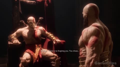 Kratos Meets Young Kratos In Valhalla Scene - God Of War Ragnarok Valhalla DLC