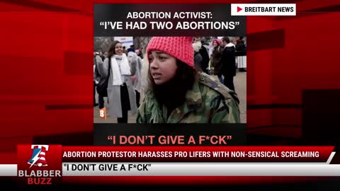 Abortion Protestor Harasses Pro Lifers With Non-Sensical Screaming