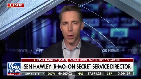 Josh Hawley Says Briefing with Secret Service Director 'Did Not Go Well'