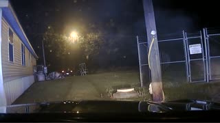 Crazy Chase Following Traffic Stop... Crashes Into A Swing Set