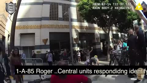 LAPD Body Cam: Several Use of Force During Protest July 12 2020