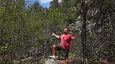 George Hiking at the Old Rock Quarry at DuPont State Forest – George Hiking at Holmes State Forest